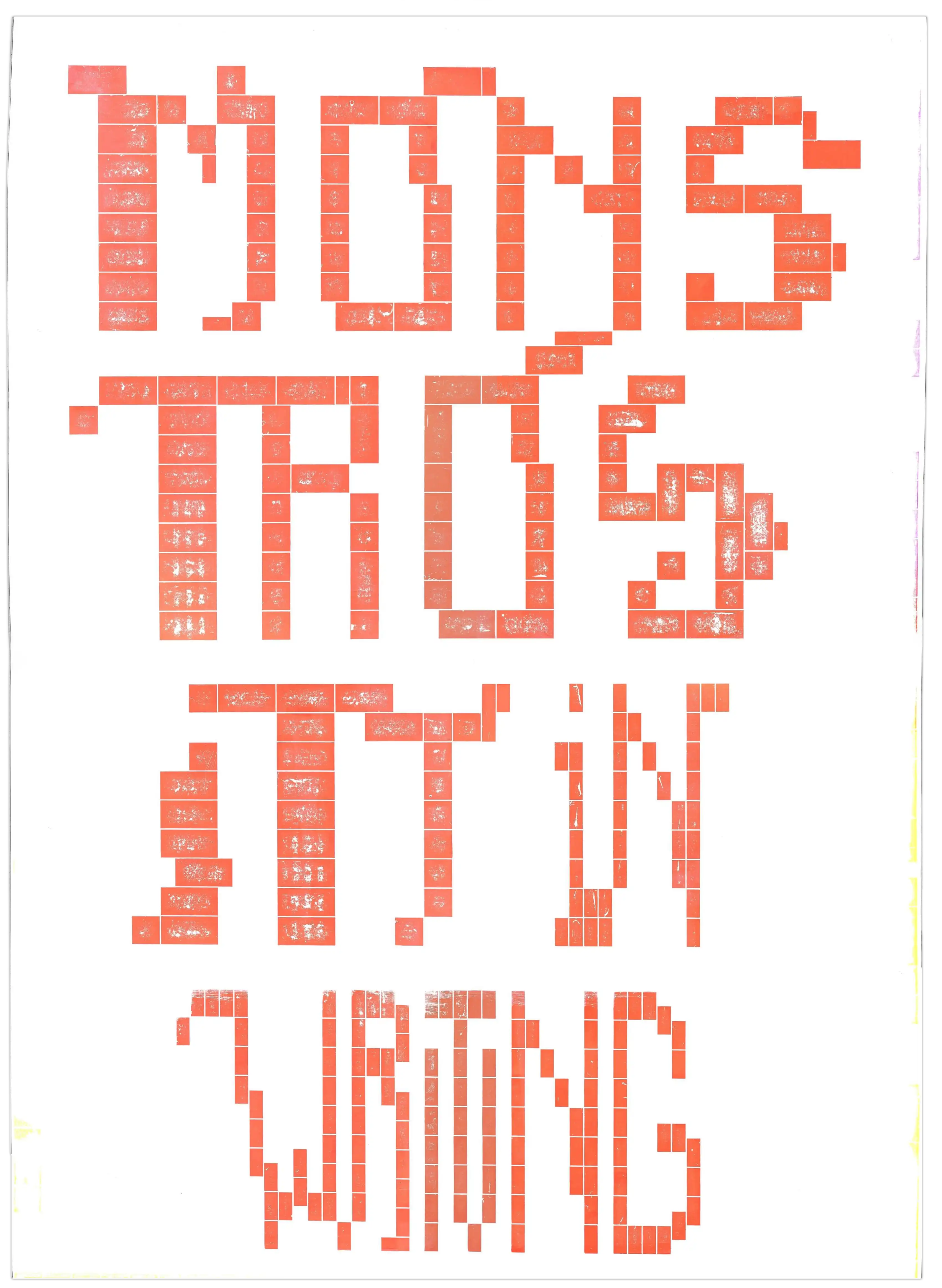 Monstrosity in writing verso
